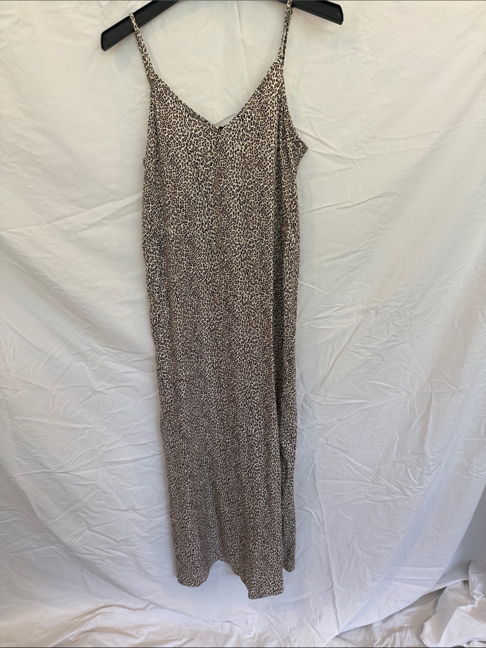 Jenni Kayne Leopard Print Slip Maxi Dress Size Medium